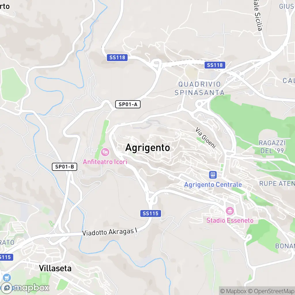 Map of Agrigento