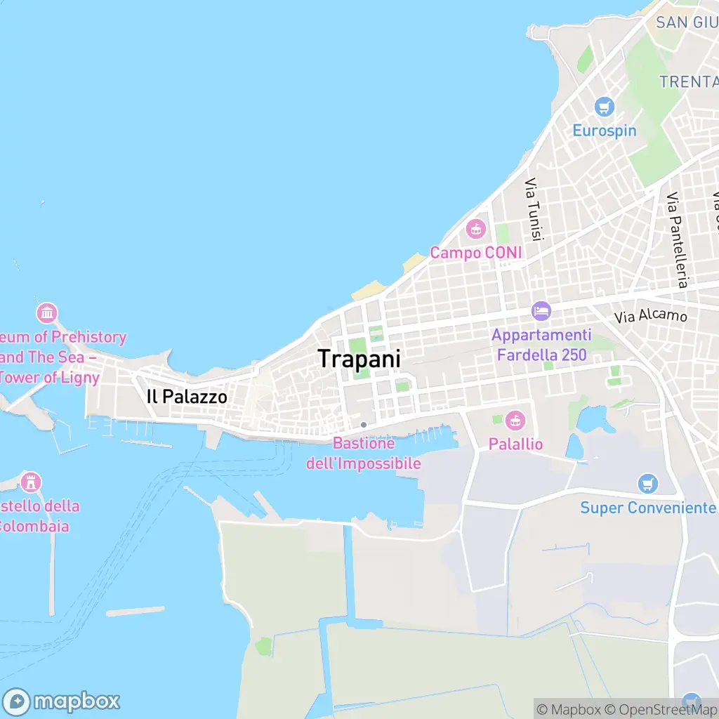 Map of Trapani