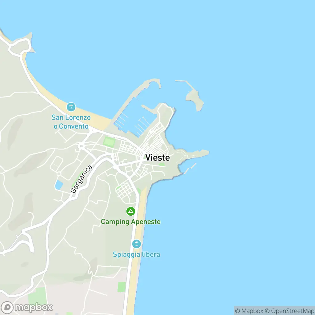 Map of Vieste