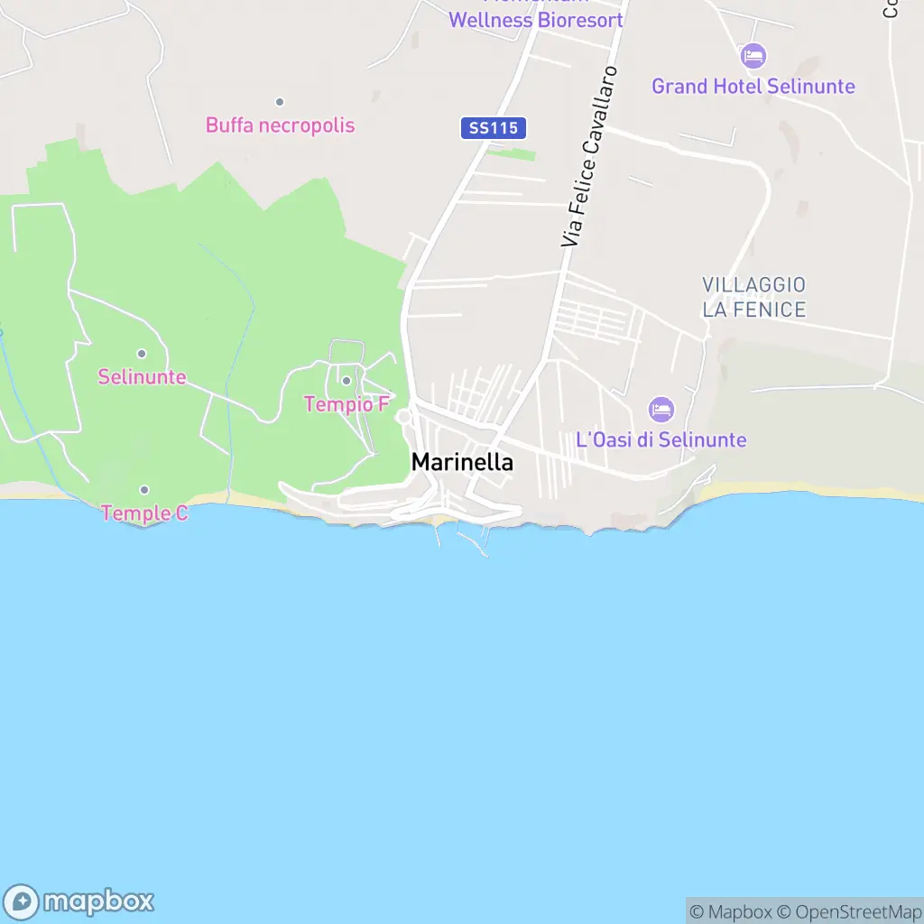 Map of Marinella di Selinunte