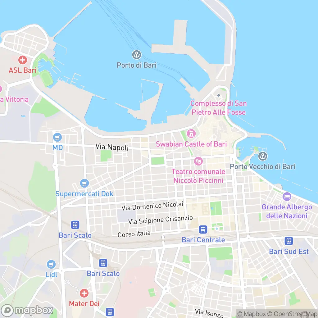 Map of Bari