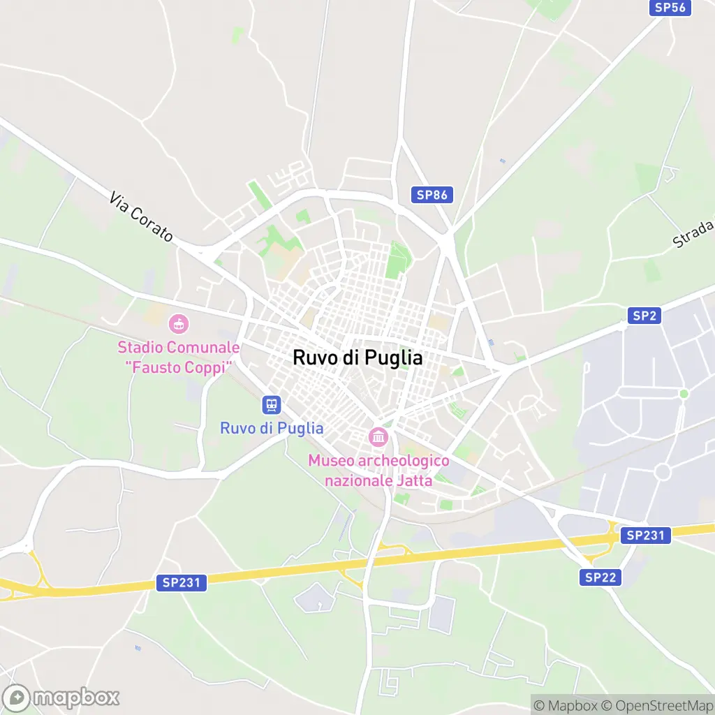 Map of Ruvo di Puglia