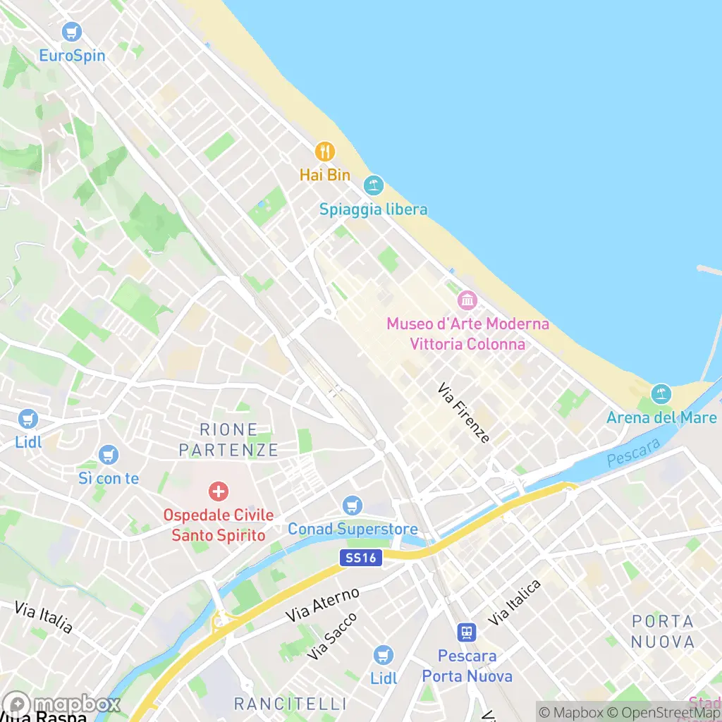 Map of Pescara