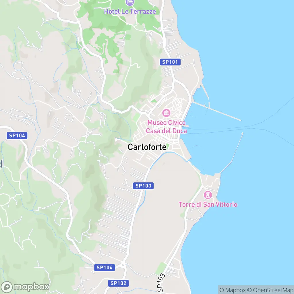 Map of Carloforte