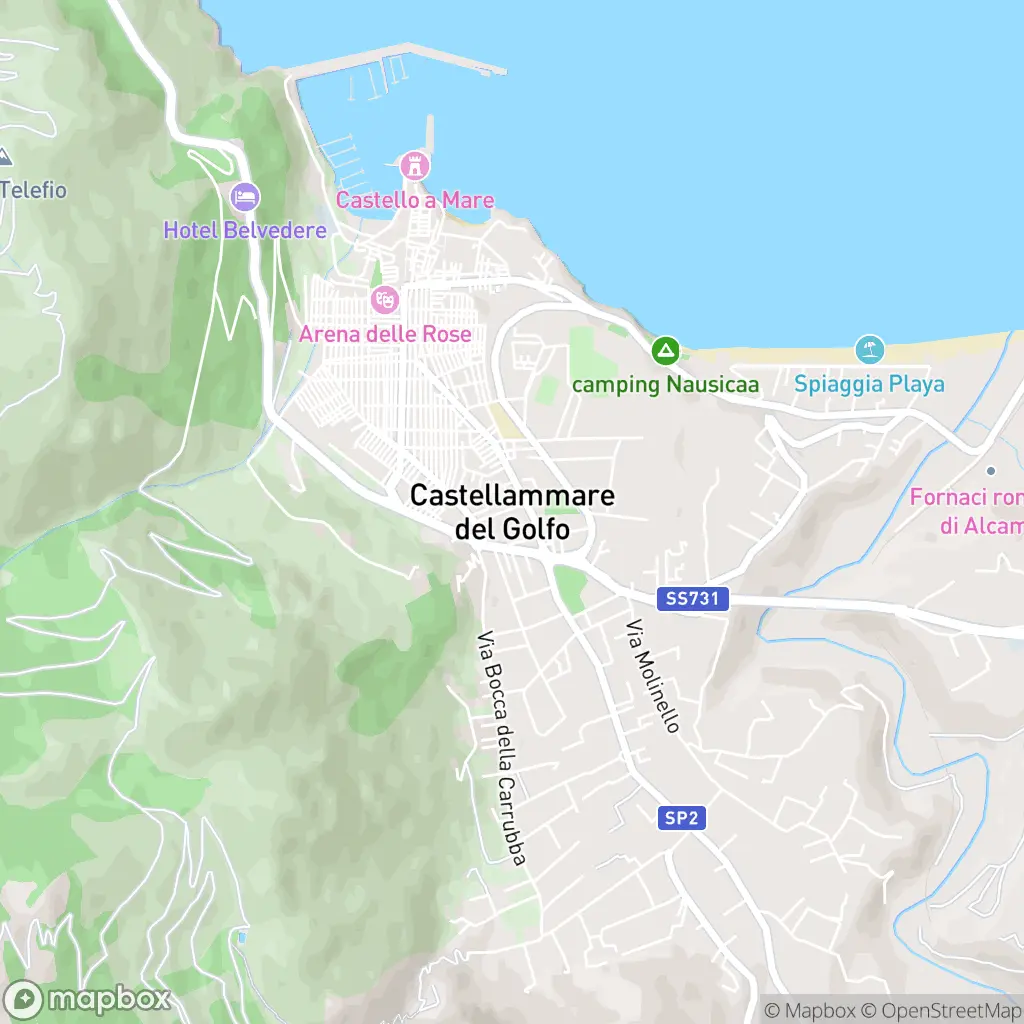 Map of Castellammare del Golfo