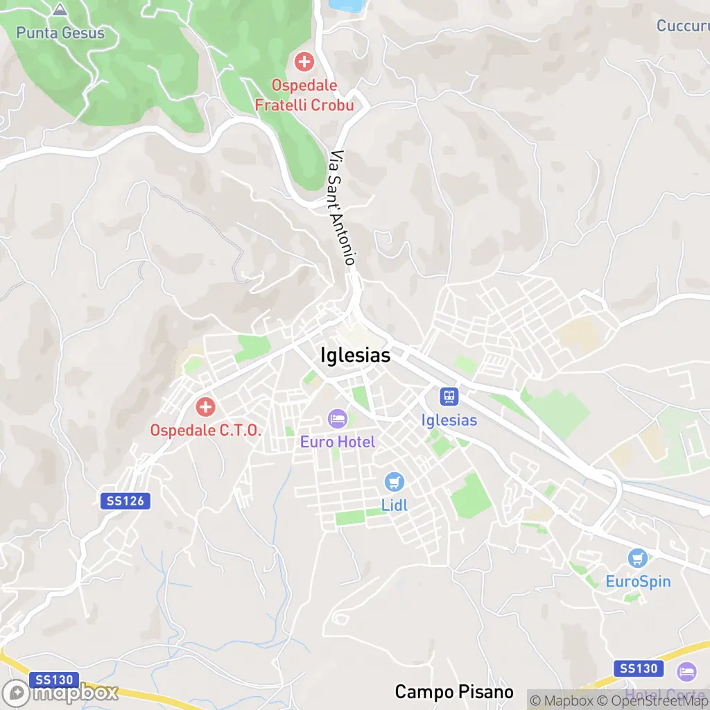 Map of Iglesias