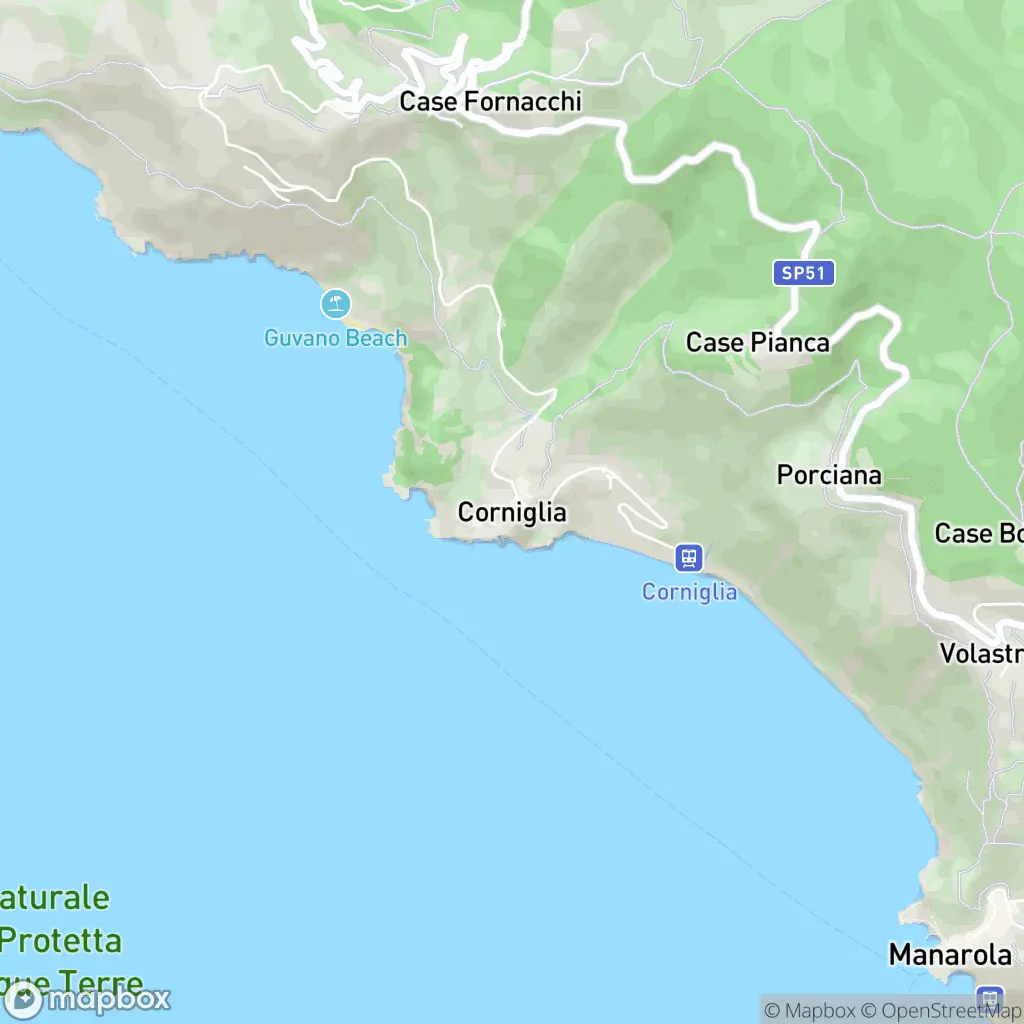 Map of Corniglia