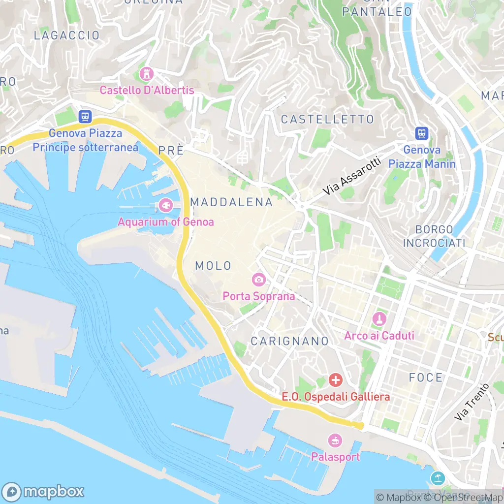 Map of Genoa