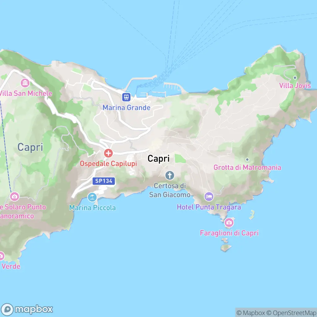 Map of Capri