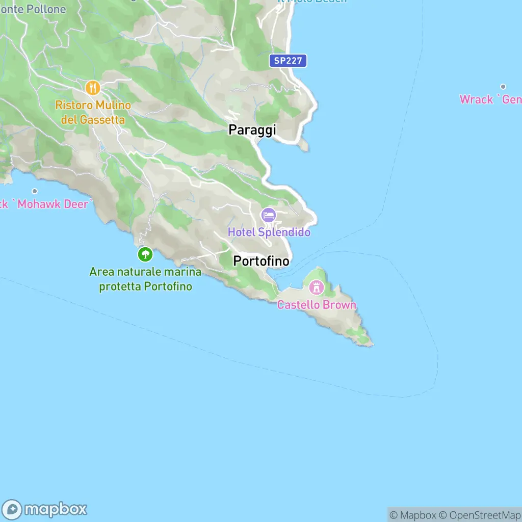 Map of Portofino