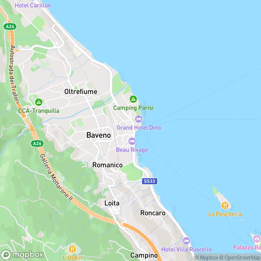 Map of Baveno