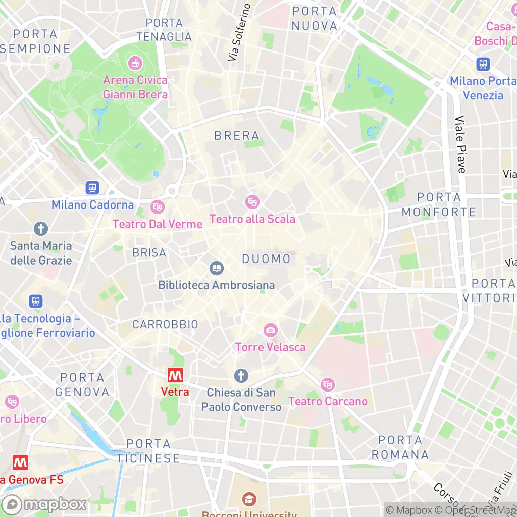 Map of Milan