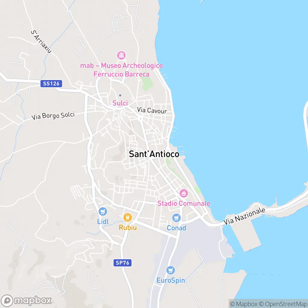 Map of Sant’Antioco