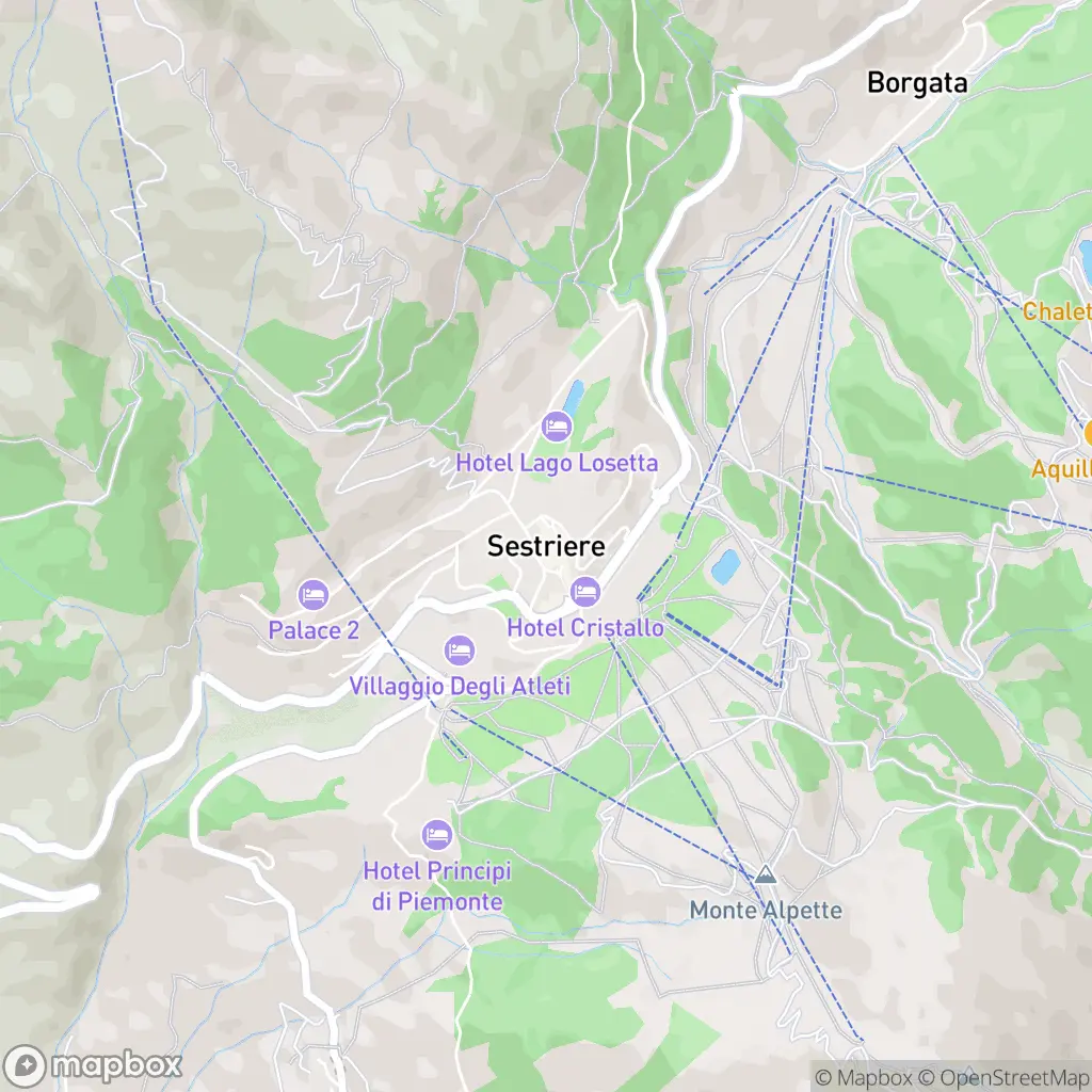 Map of Sestriere