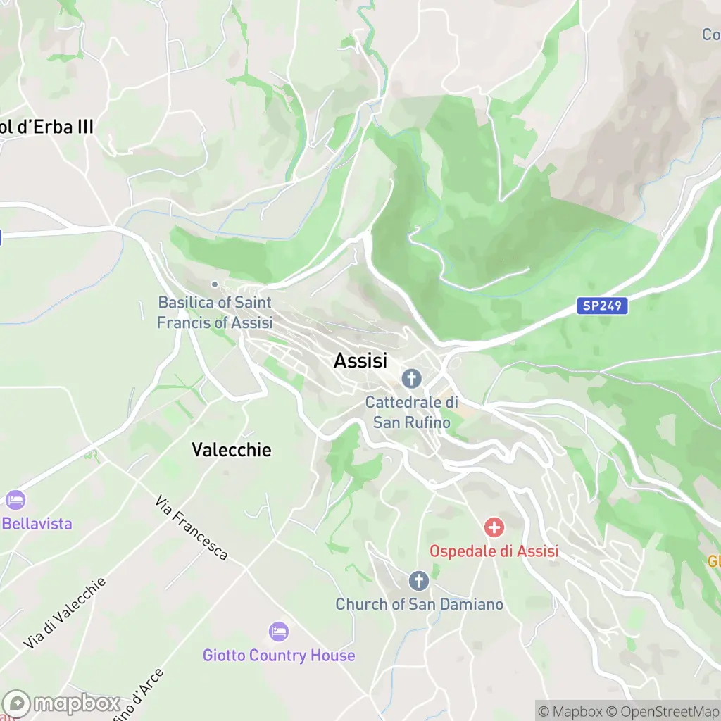 Map of Assisi