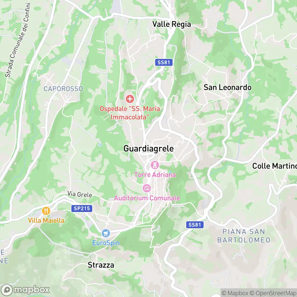 Map of Guardiagrele