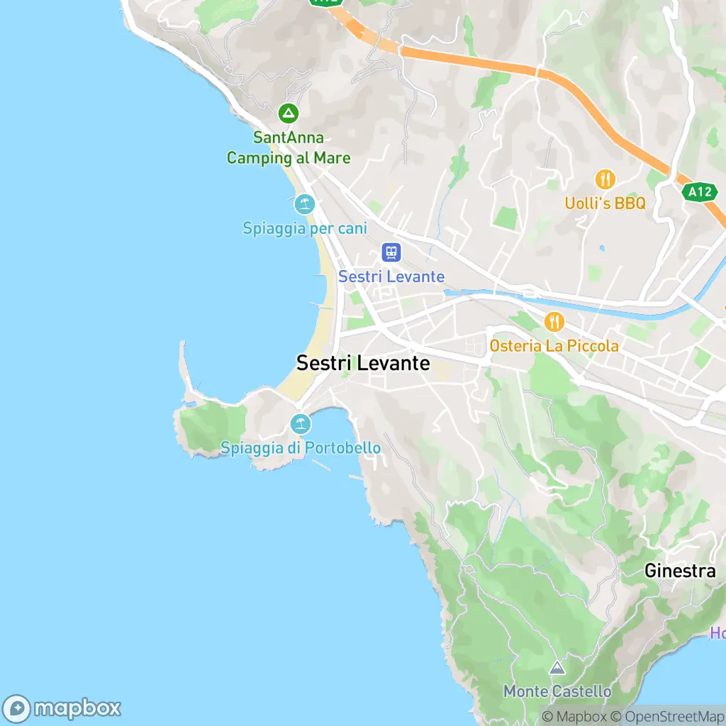 Map of Sestri Levante