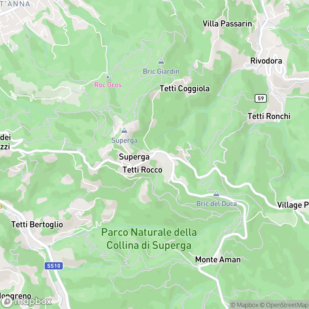 Map of Superga