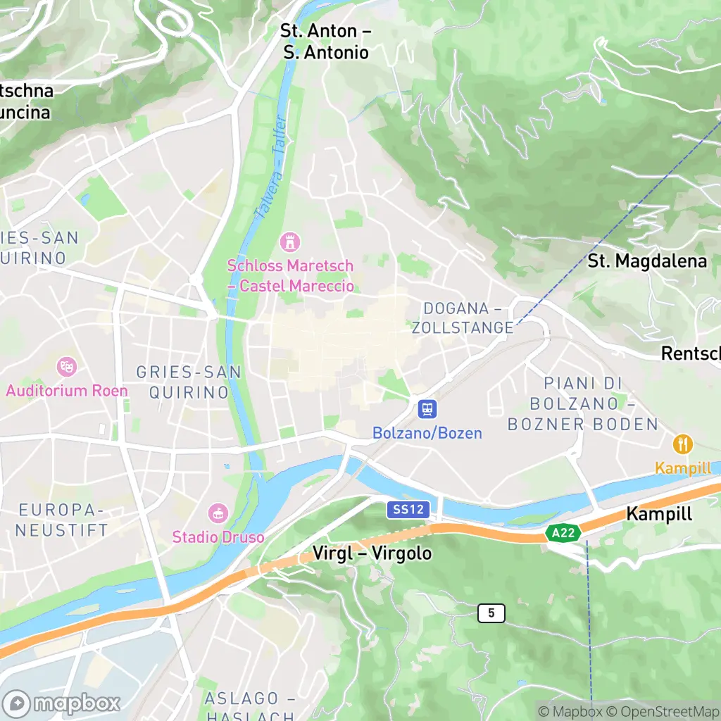 Map of Bolzano