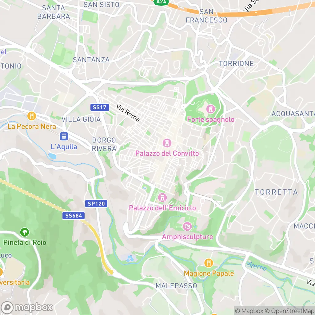 Map of L'Aquila