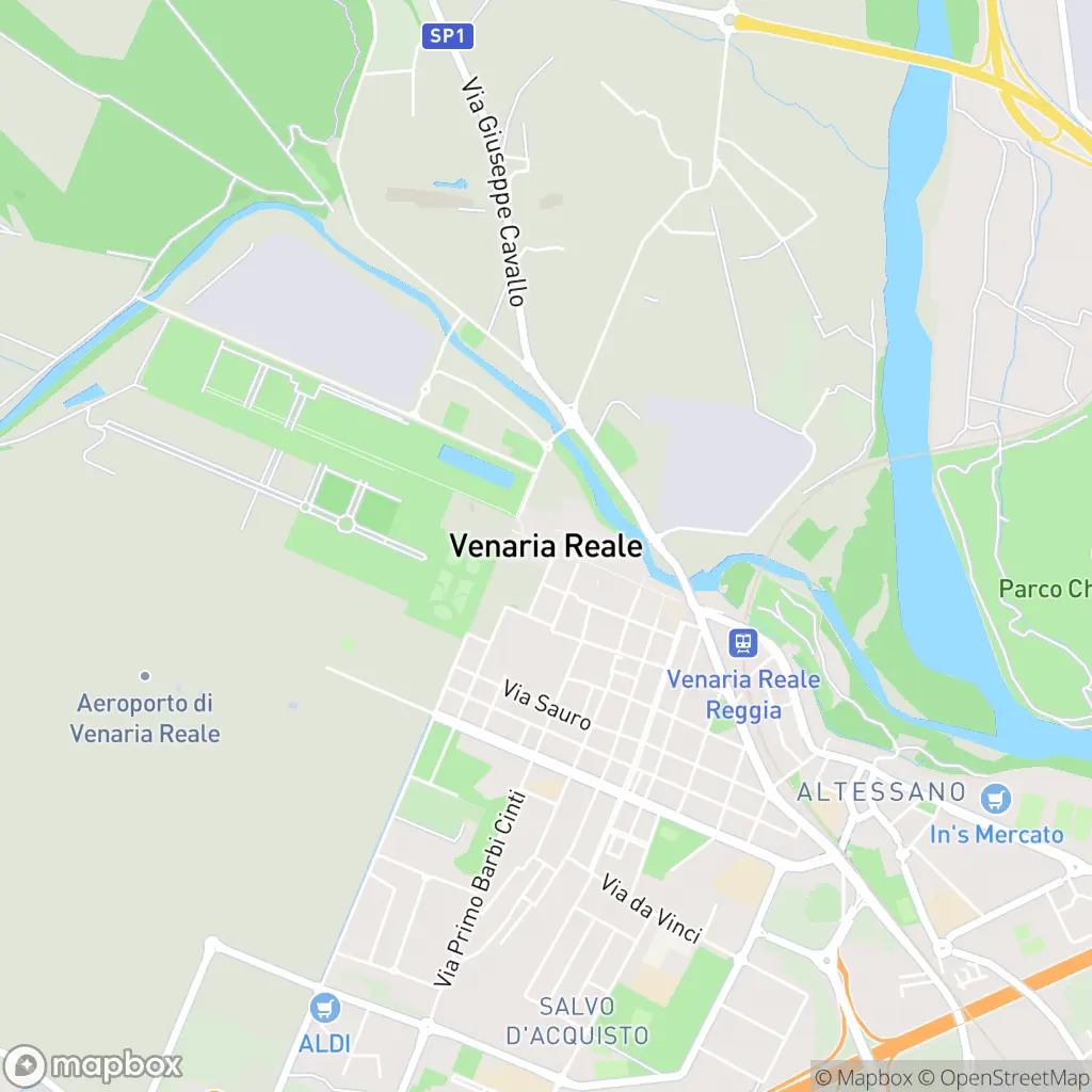 Map of Venaria Reale