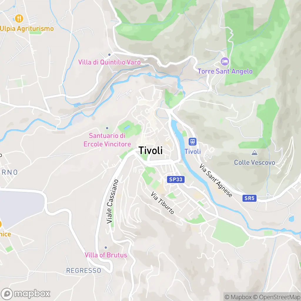 Map of Tivoli