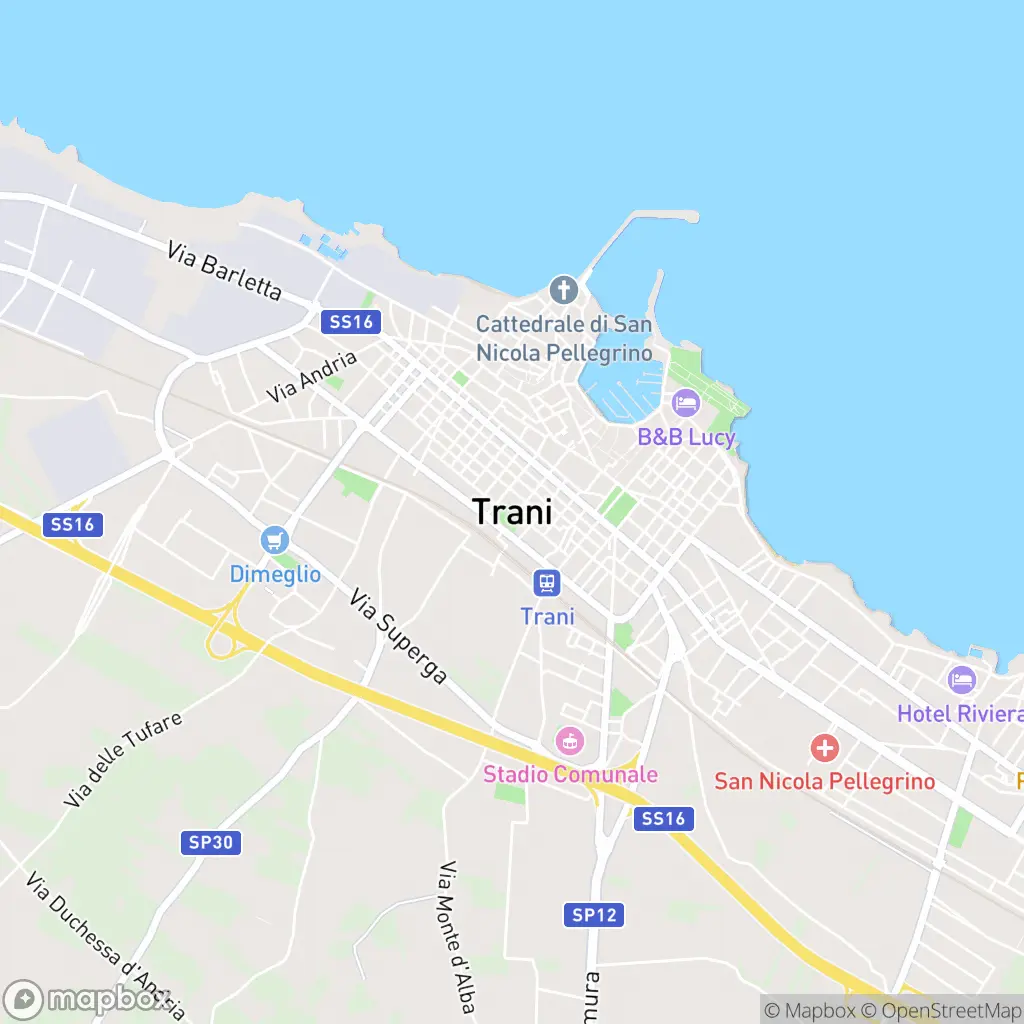 Map of Trani