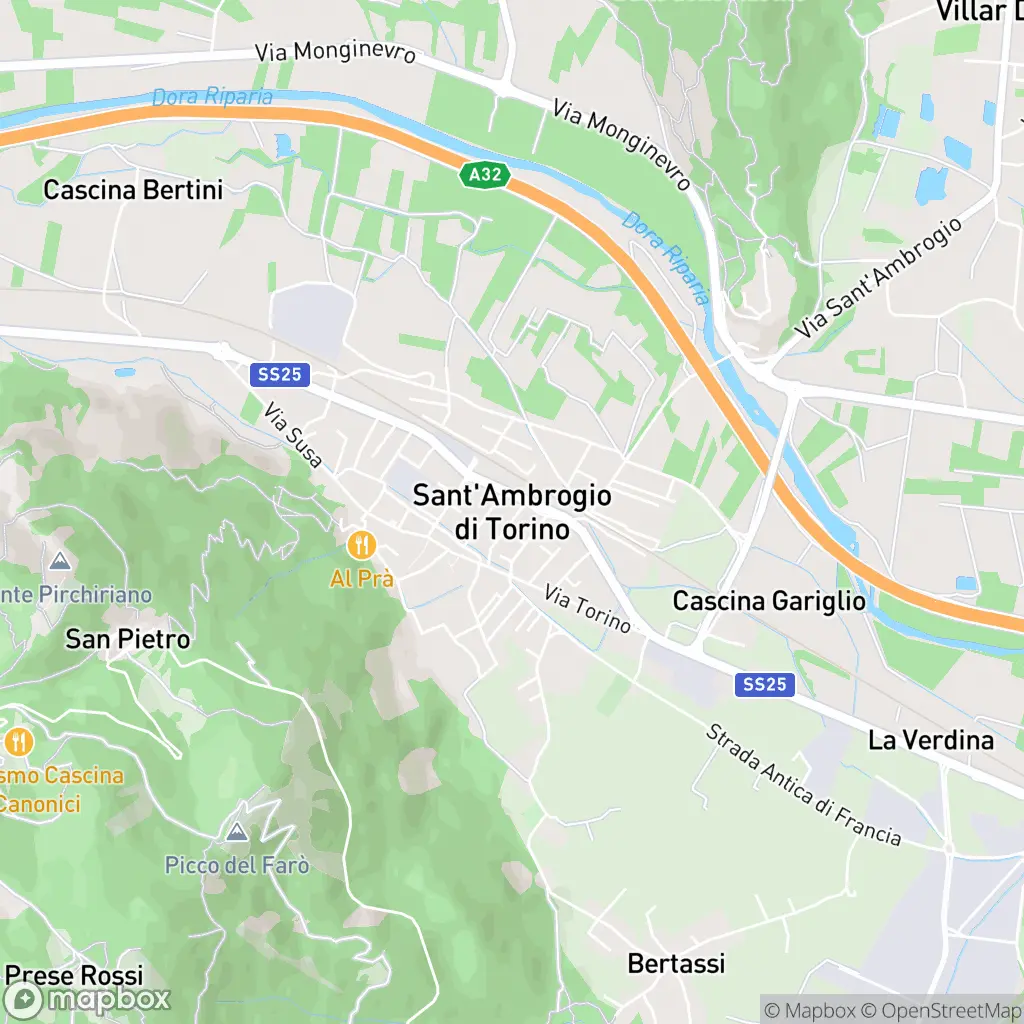 Map of Sant'Ambrogio di Torino