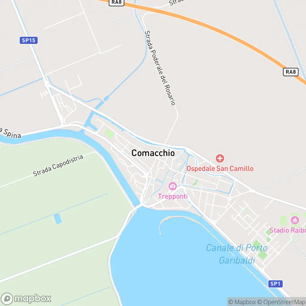 Map of Comacchio