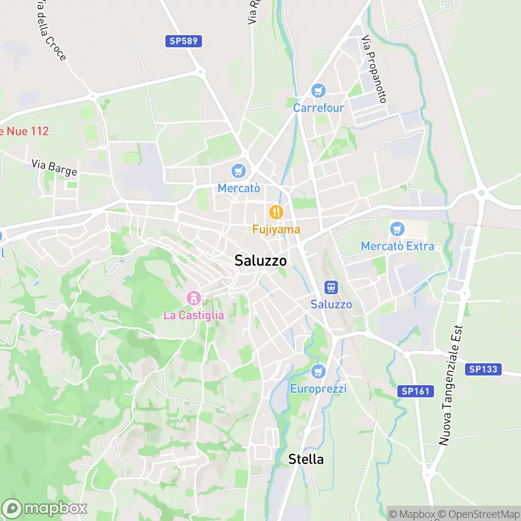 Map of Saluzzo