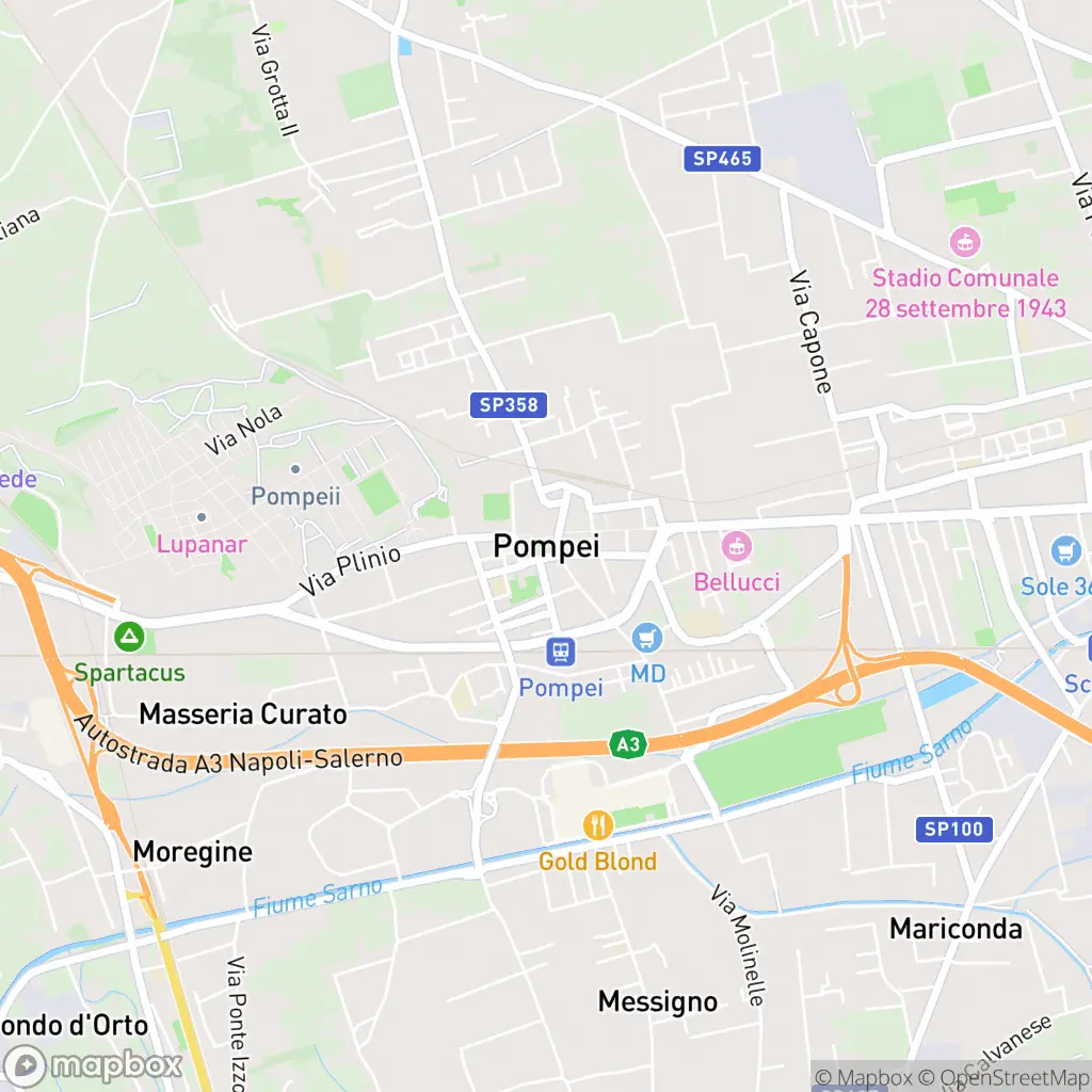 Map of Pompei