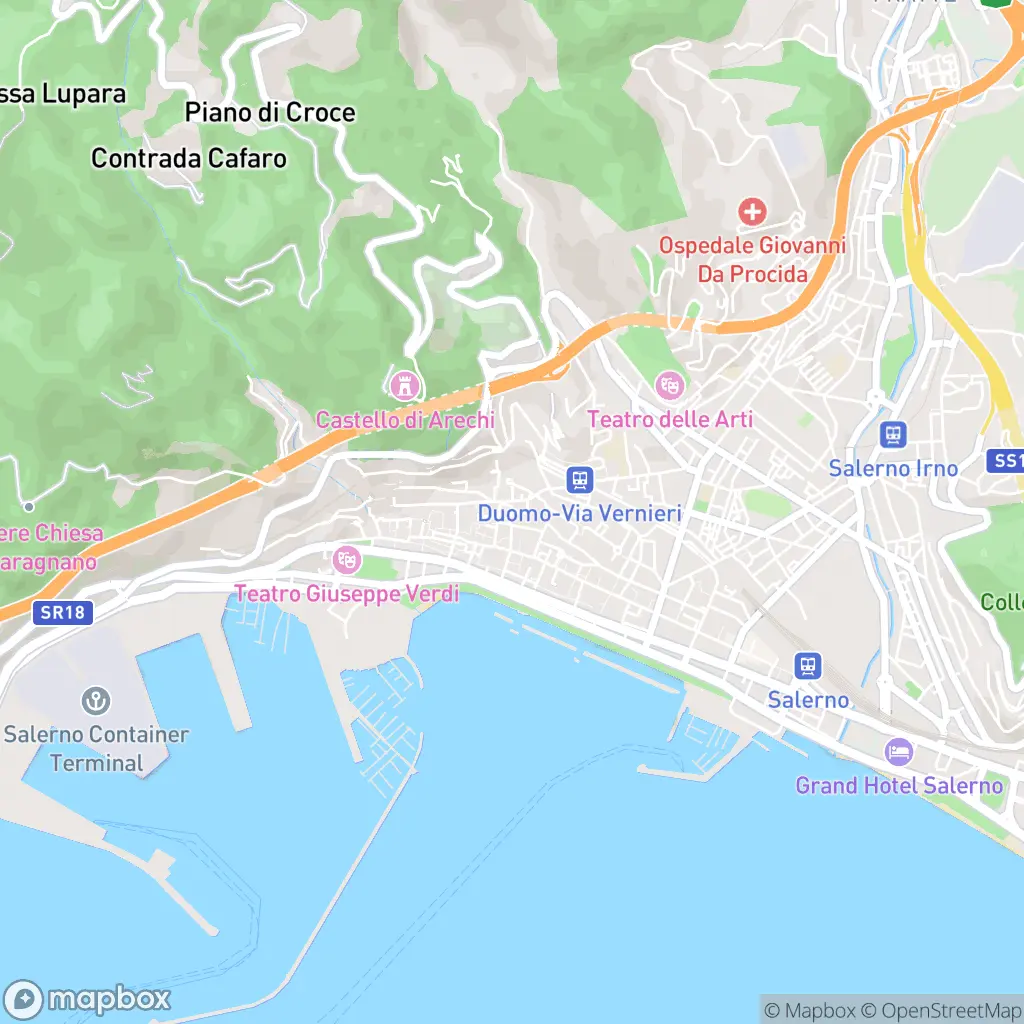 Map of Salerno