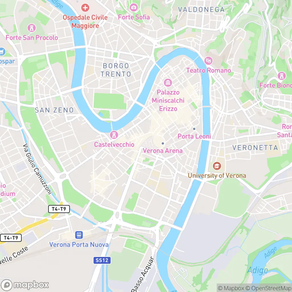 Map of Verona