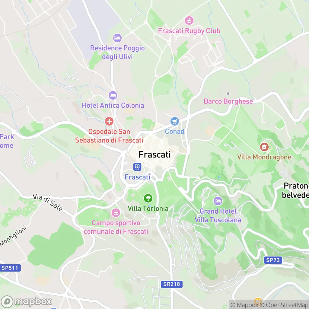 Map of Frascati