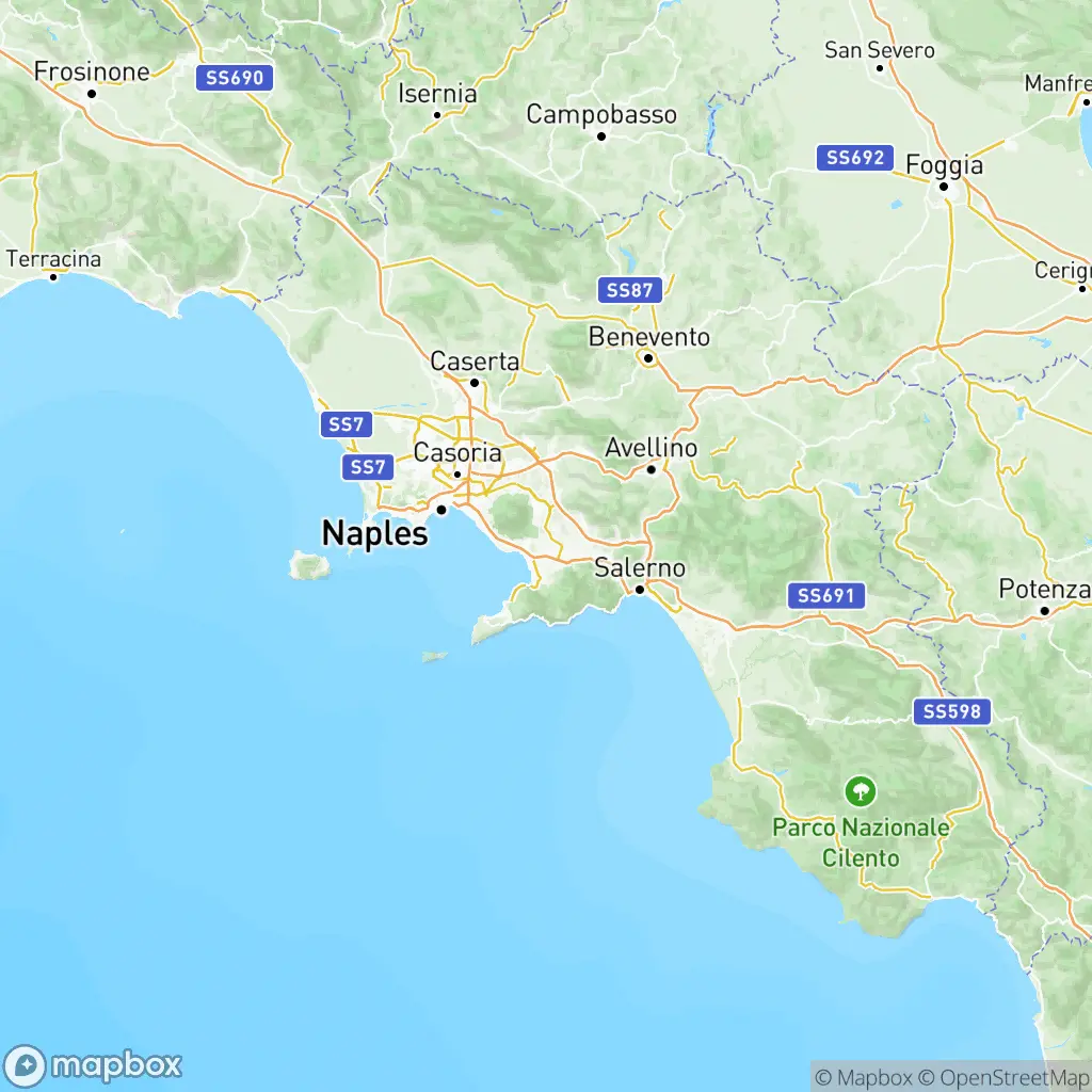 Map of Campania